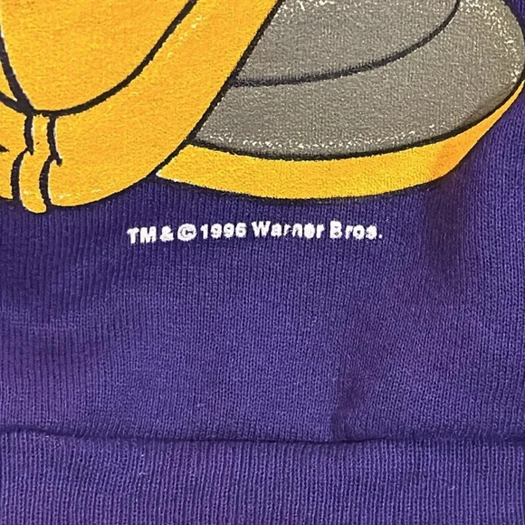 VTG 1996 Warner Bros. Looney Tunes Sylvester Crewneck Sweatshirt LARGE - Picture 3 of 12